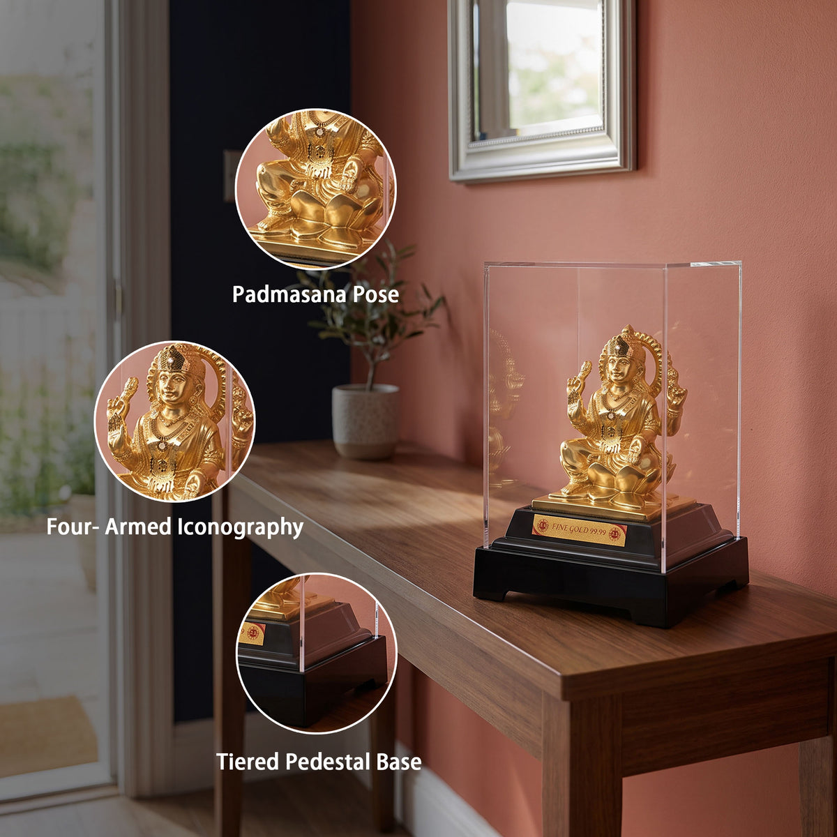 Gold Foiled Laxmi Idol
