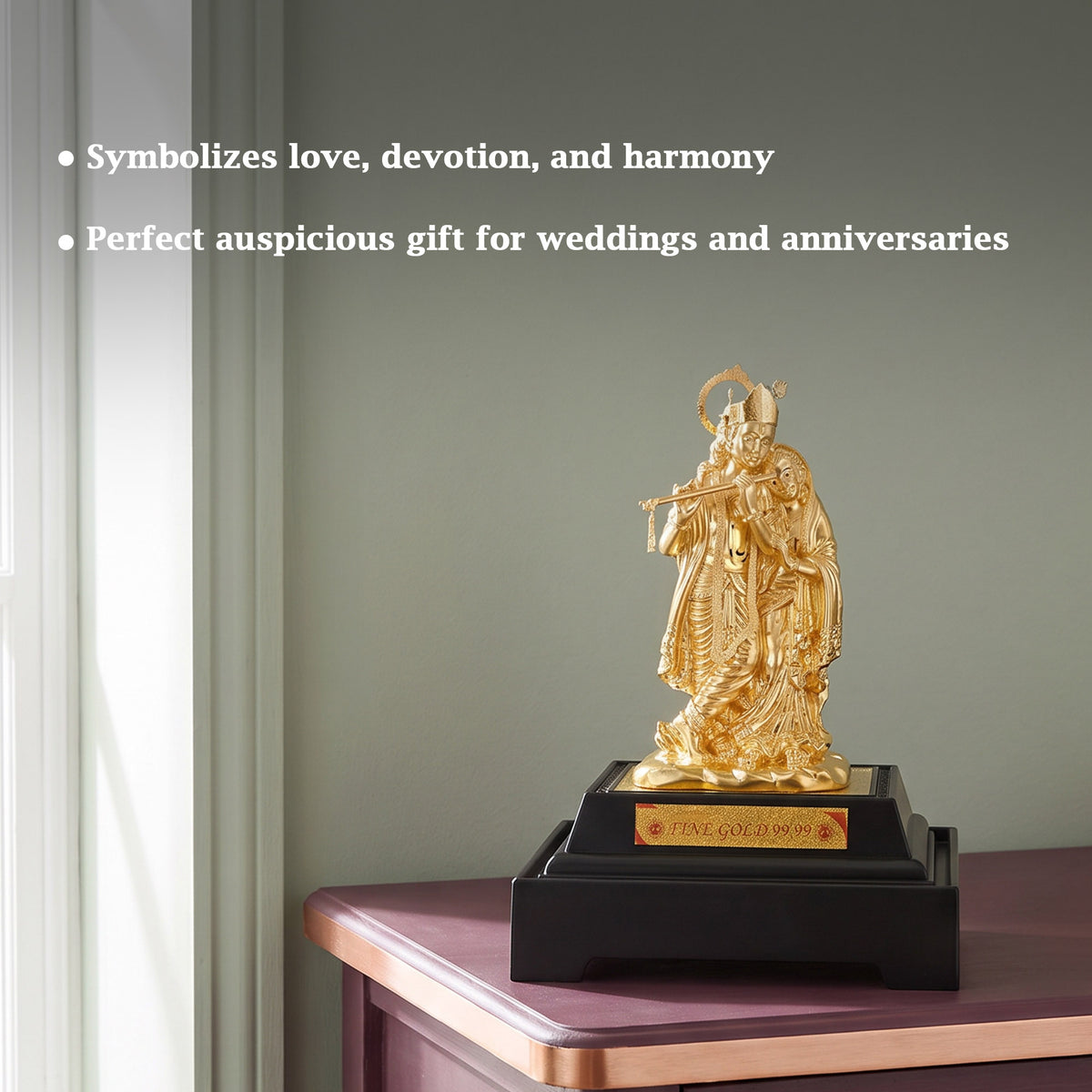 Gold Foiled Radha Krishna