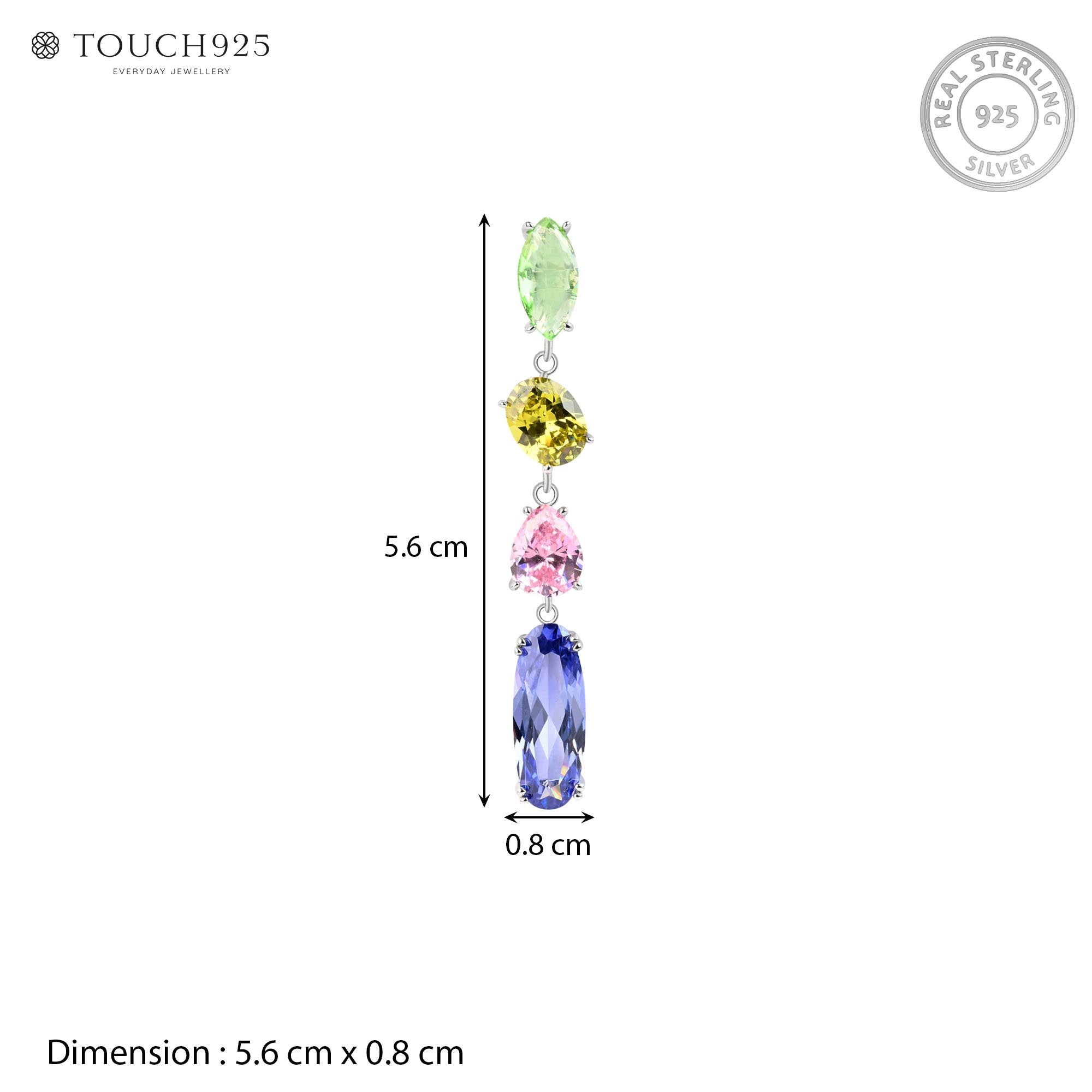 Rainbow Gemstone Drops