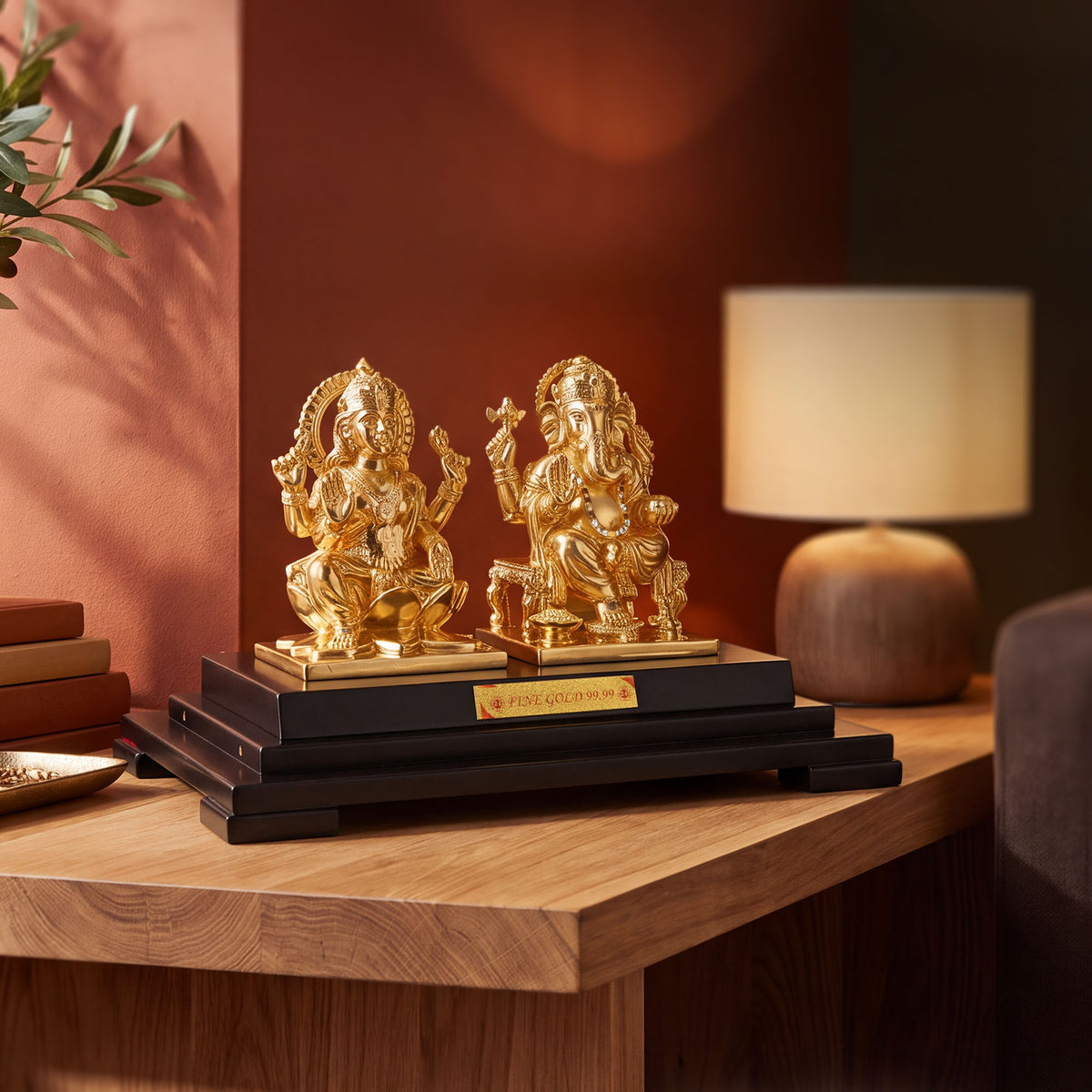Gold Foiled Laxmi Ganesha