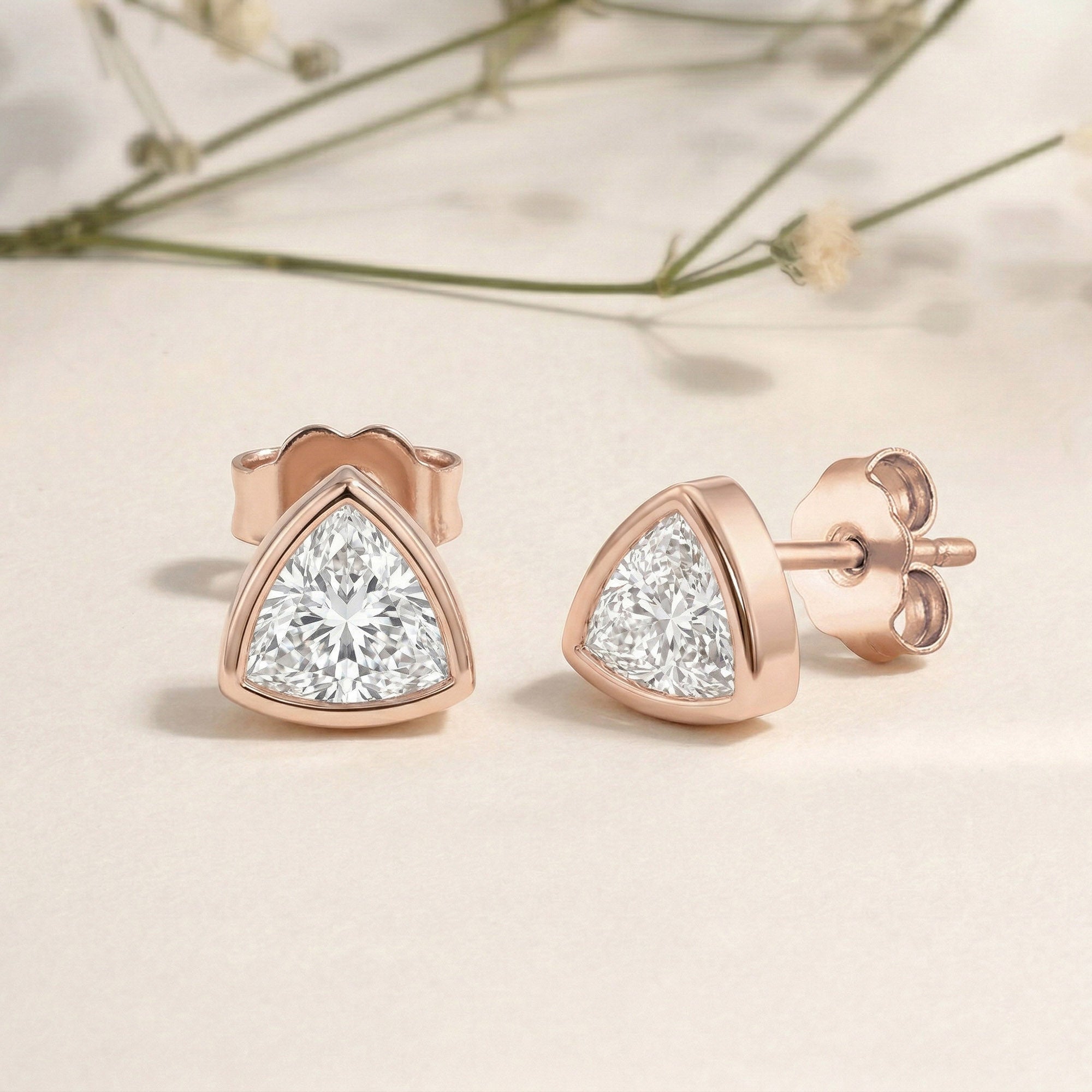 Rose Dual-Stone Earrings