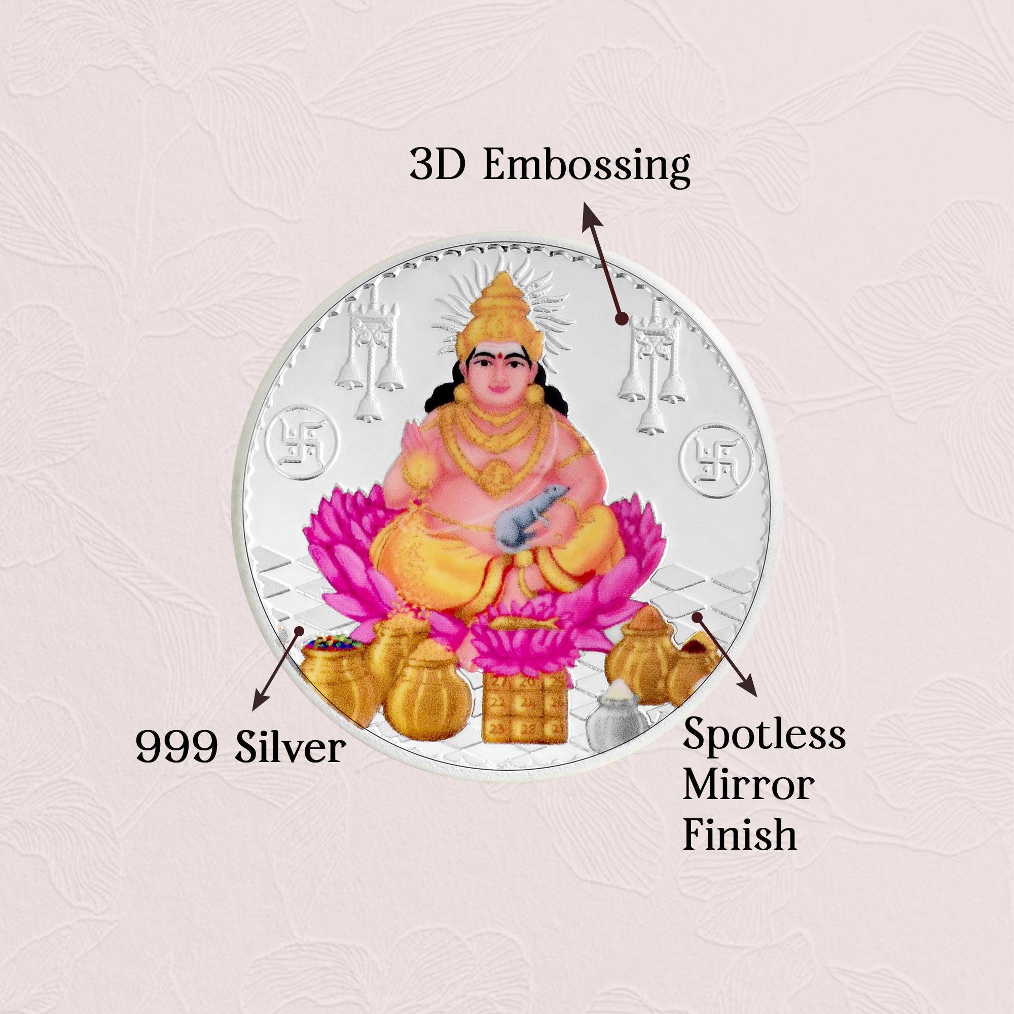 Pure 999 Silver 10gt Kuber Ji Coin