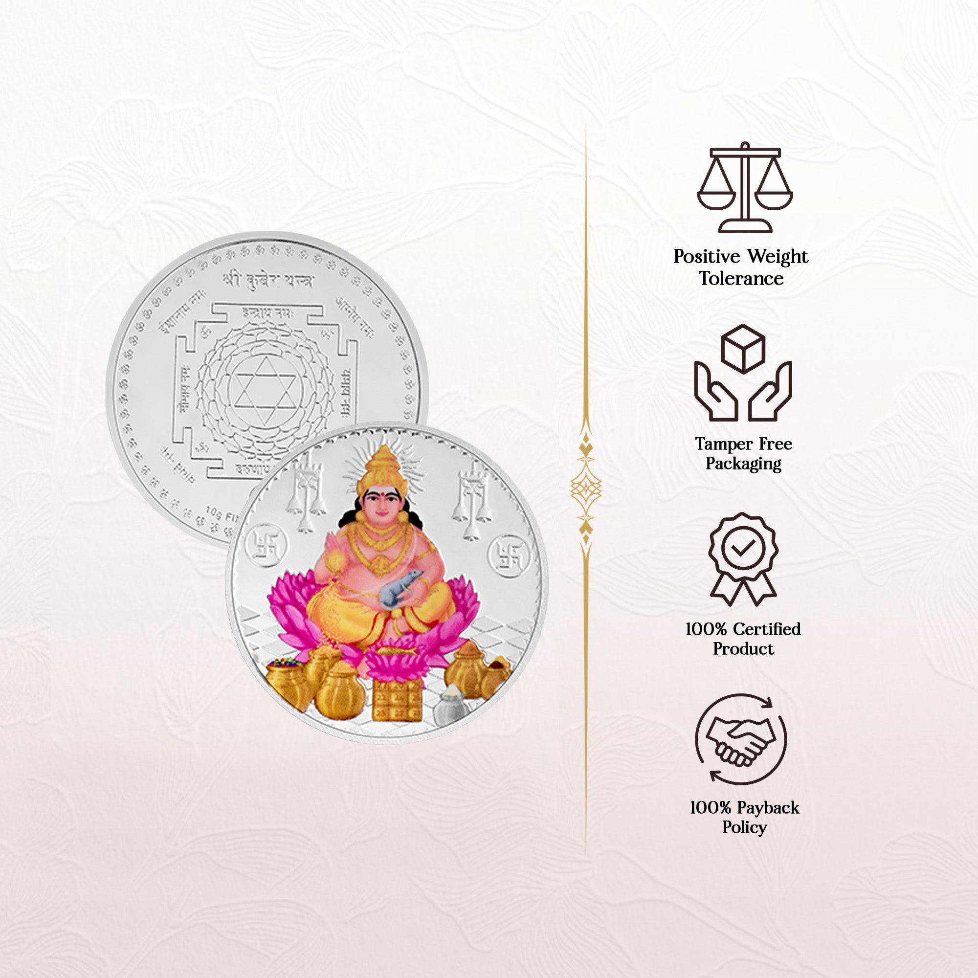 Pure 999 Silver 10gt Kuber Ji Coin