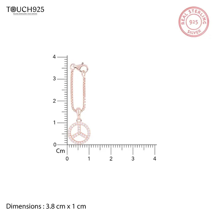 Crystle Peace Charm - Touch925