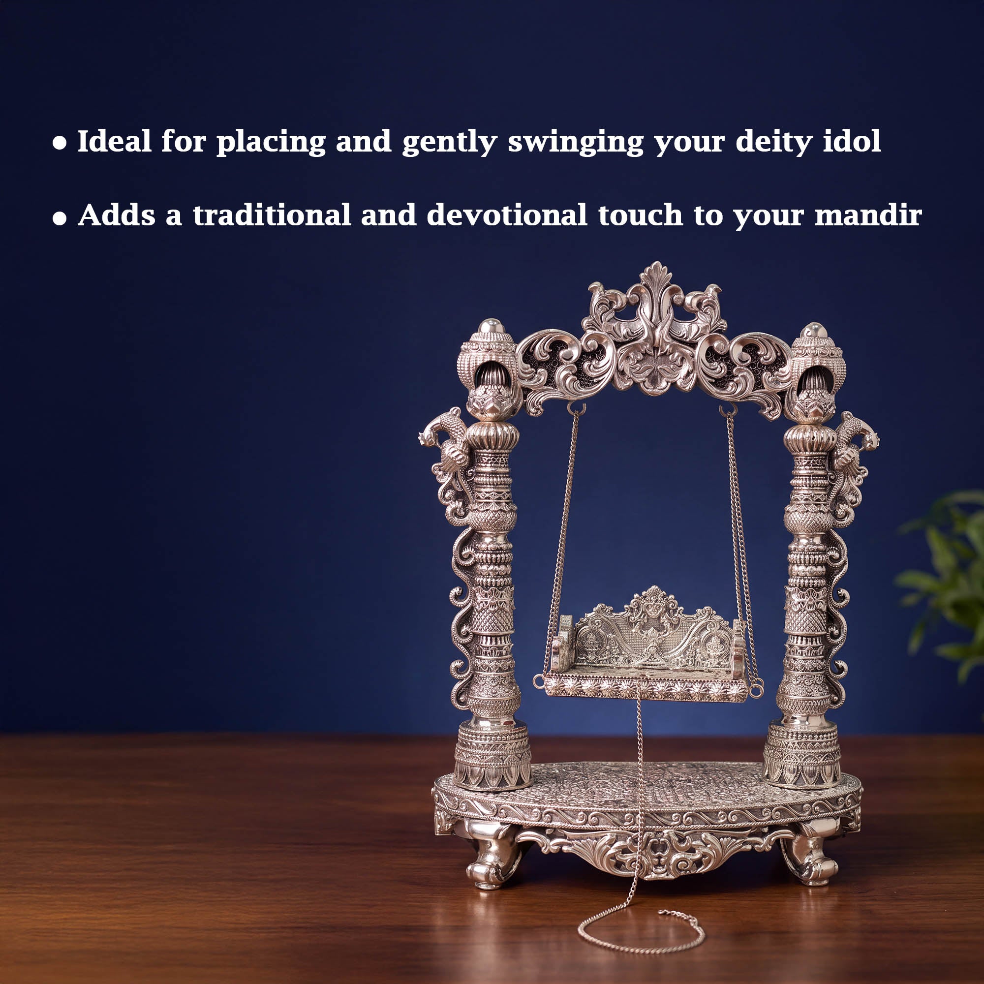 999 Silver Plated Krishna Jhoola
