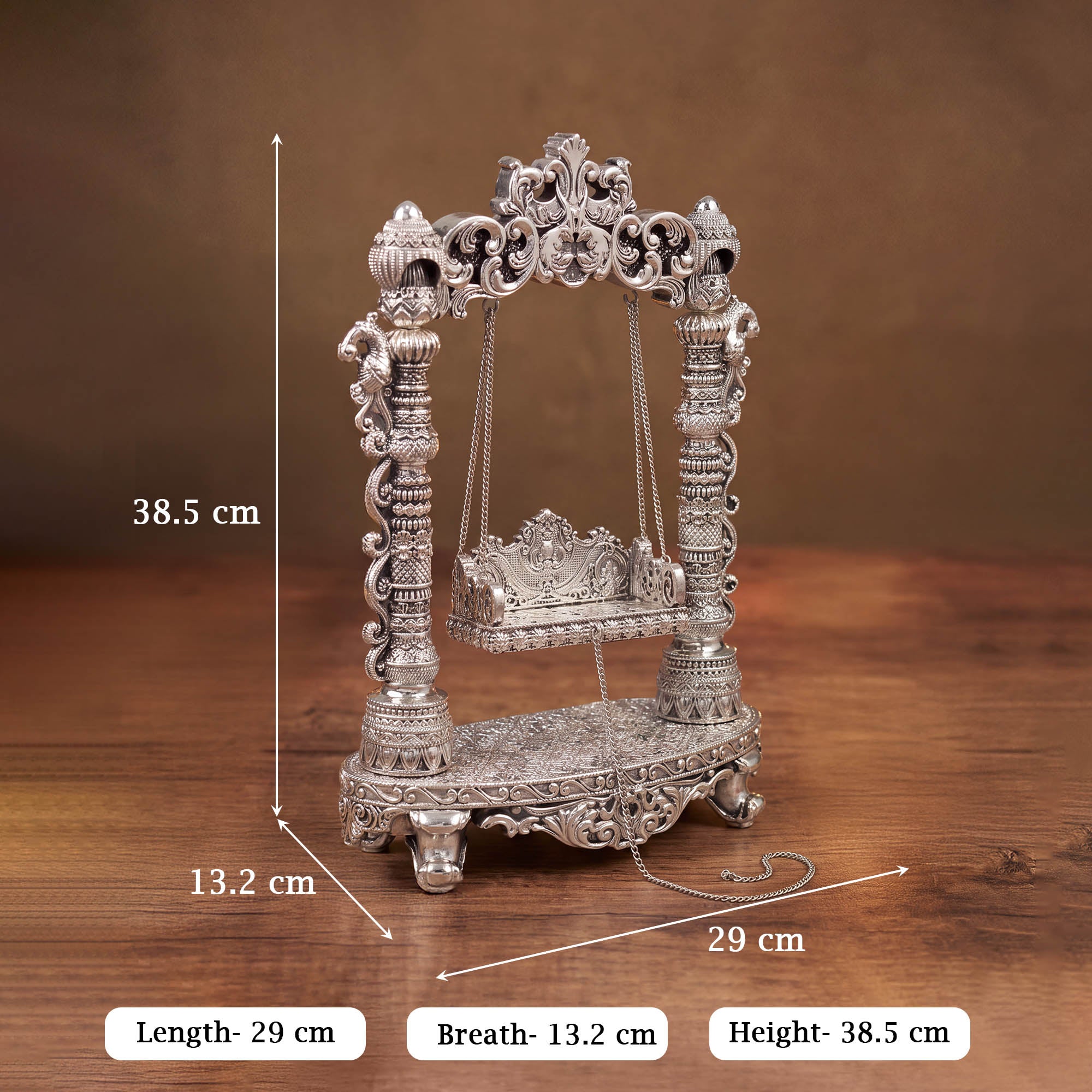 999 Silver Plated Krishna Jhoola