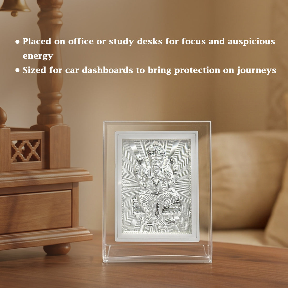 Pure 999 Silver Ganesha Frame