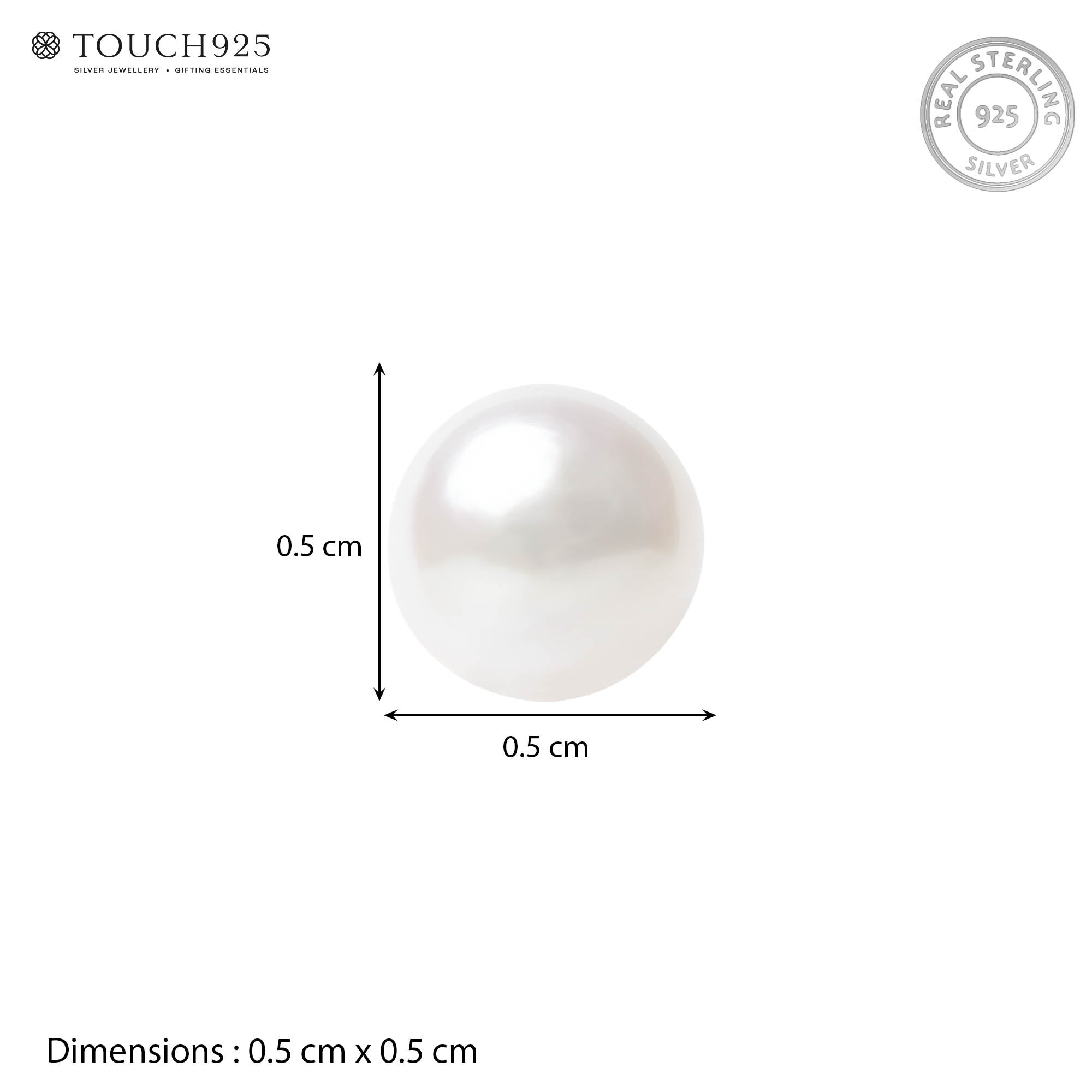 Classic Freshwater Pearl Silver Studs
