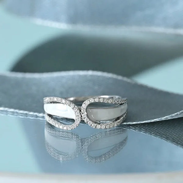 Elegant Infinity Silver Ring - Touch925