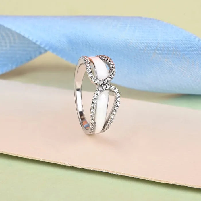 Elegant Infinity Silver Ring - Touch925