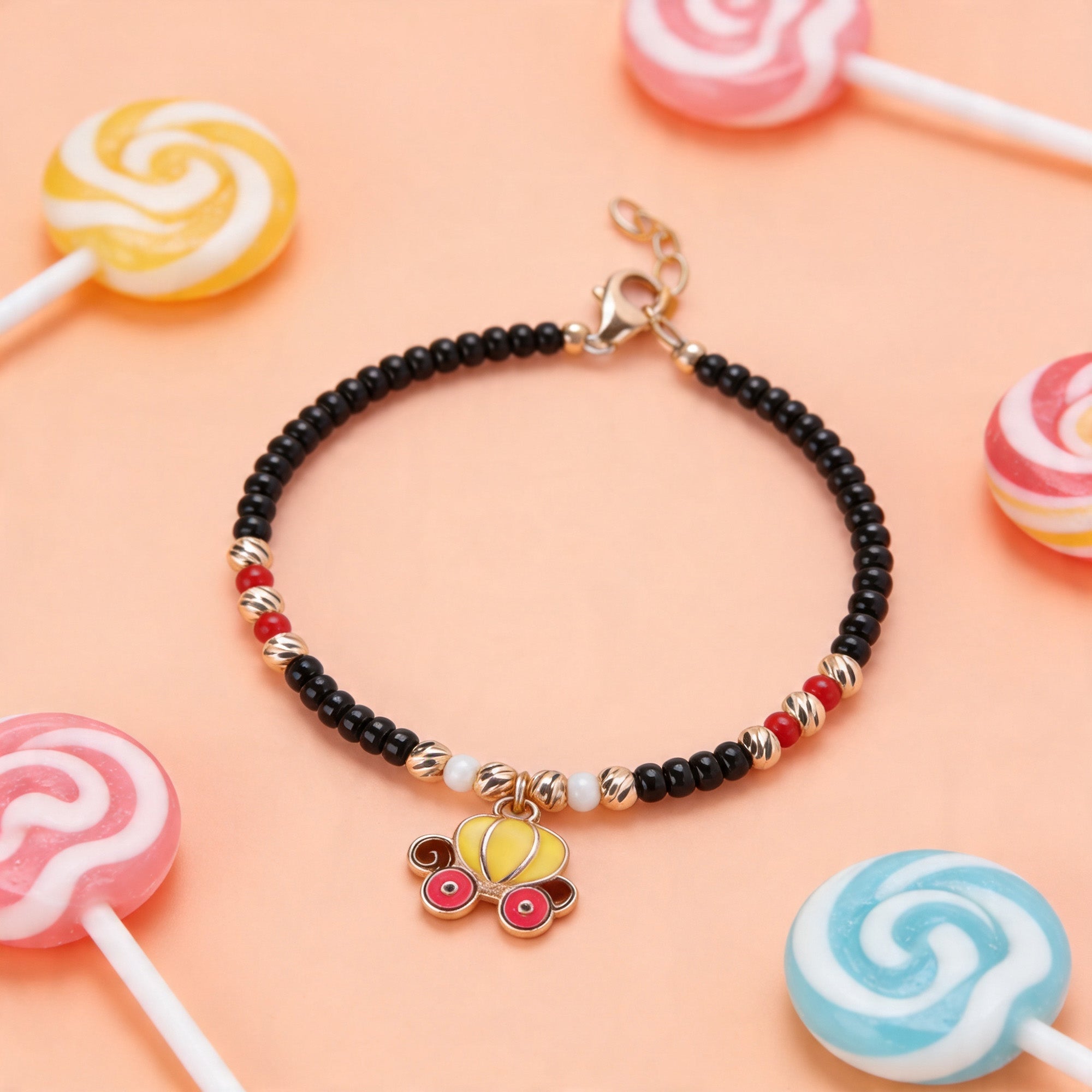 Rose Gold Crab Kids Anklet
