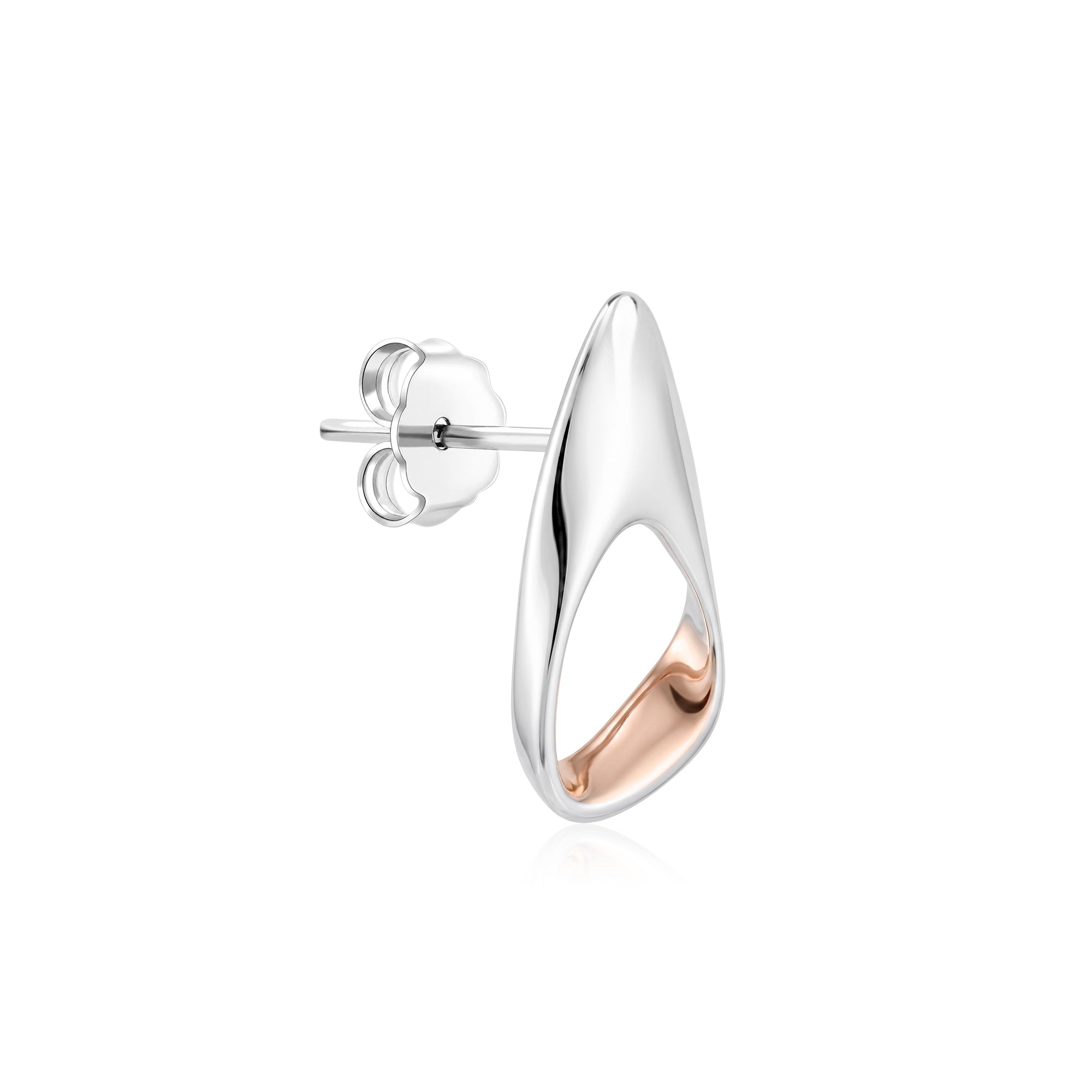 Two-Tone Sculptural Earrings