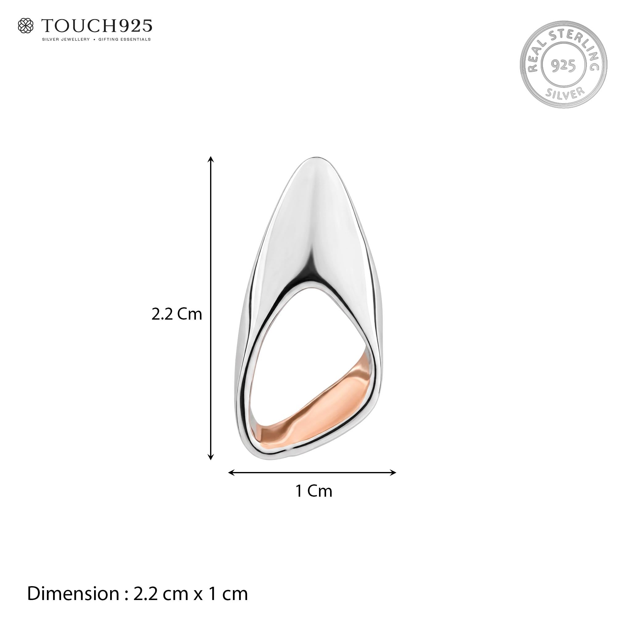 Two-Tone Sculptural Earrings