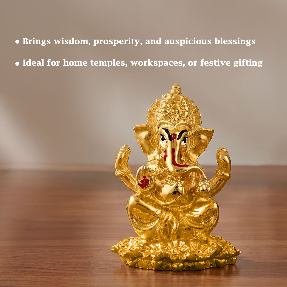 999 Silver Plated Ganpati Kamal Idol