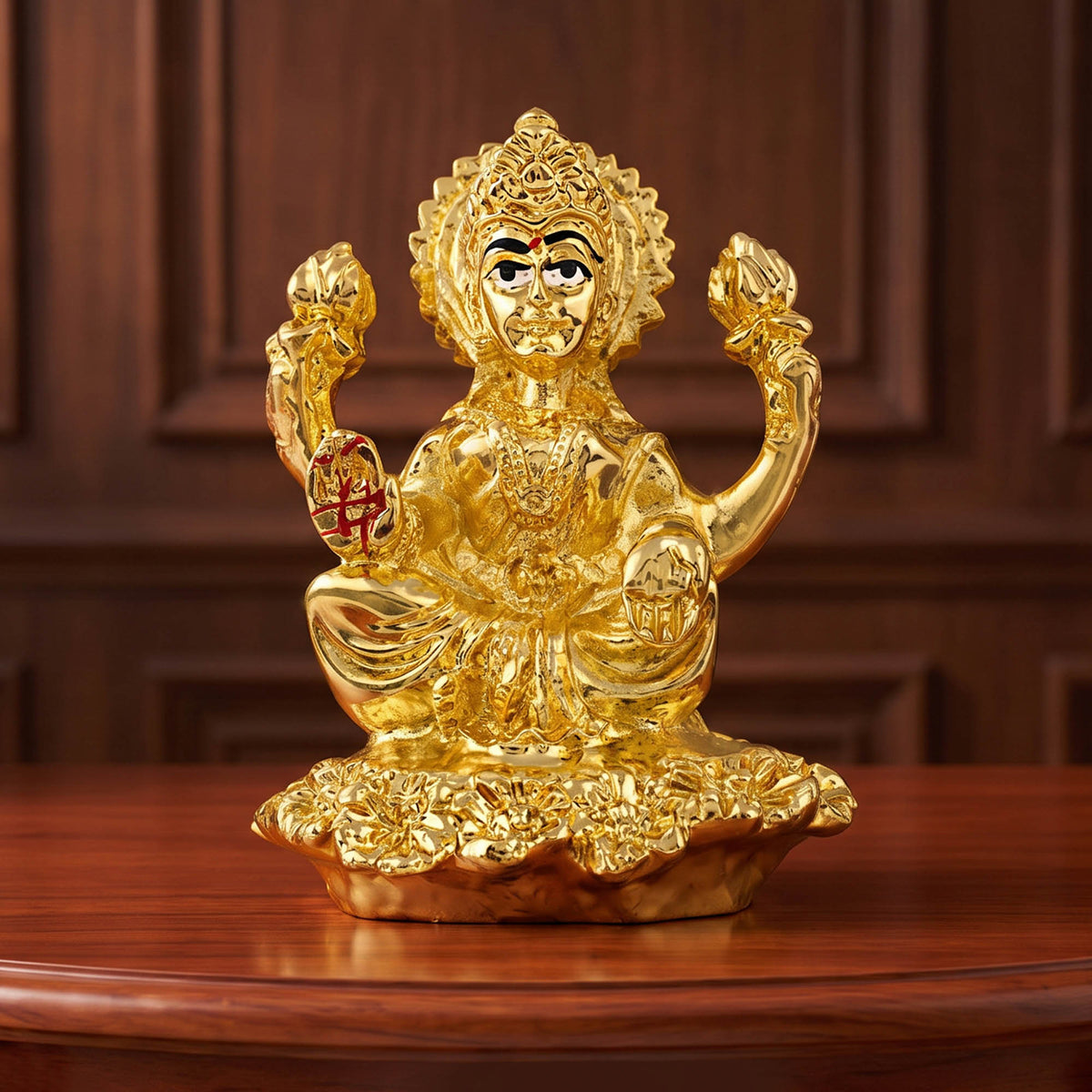 999 Silver Plated Laxmi Kamal Idol