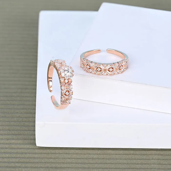 Luminous Harmony Stack Rings - Touch925