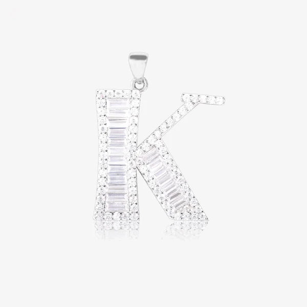 Alphabet K Unisex Locket