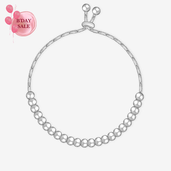 Serenity Beads Silver Bracelet - Touch925