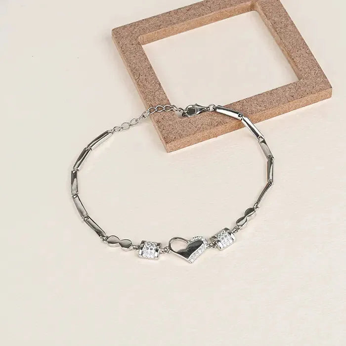 Aurora Heart Silver bracelet - Touch925