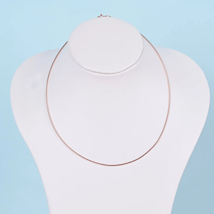 Elegant Rose Gold Cubic Chain - Touch925