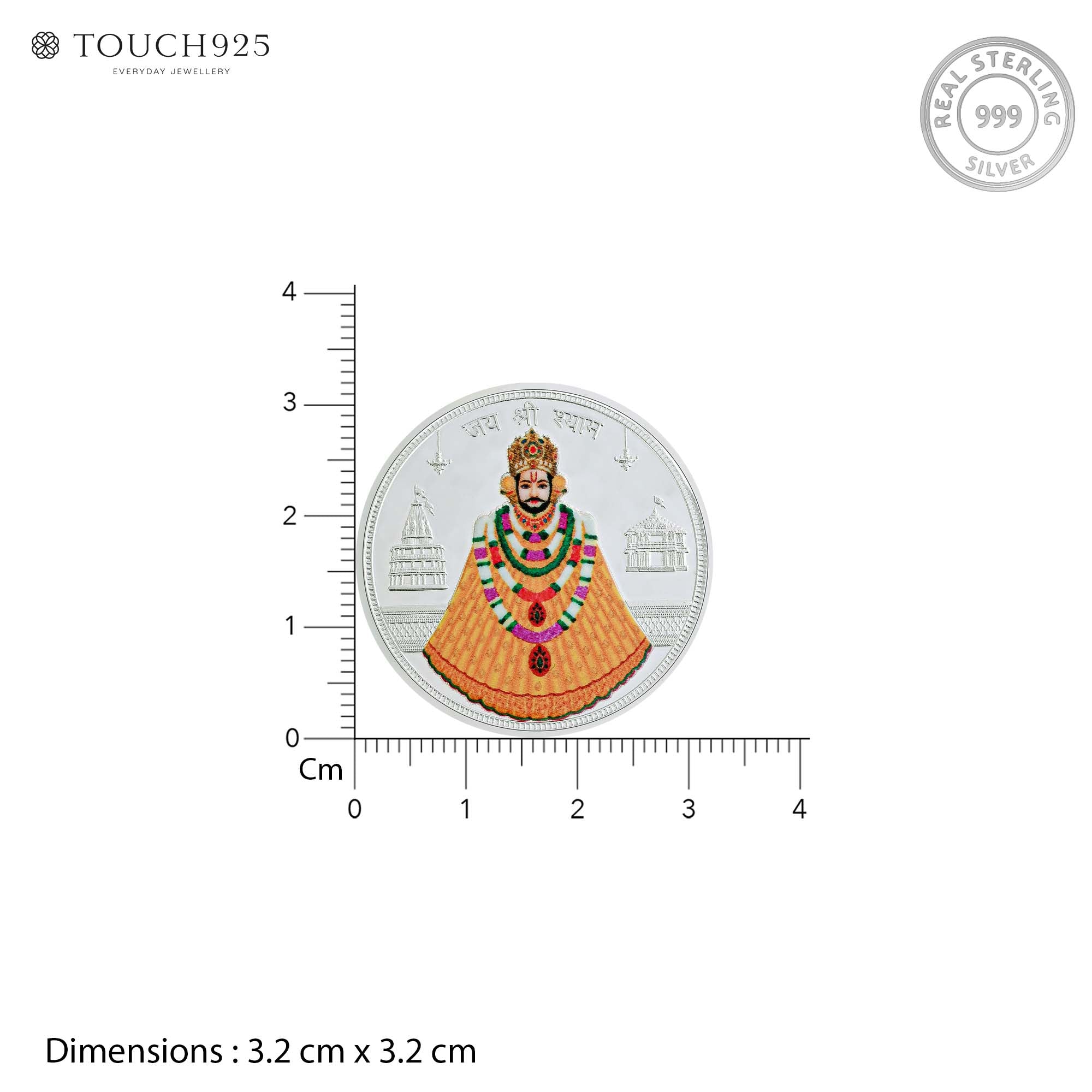 Pure 999 Silver 10g Shyam Baba Coin