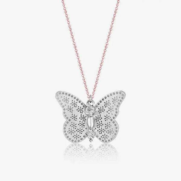 Rose Gold Butterfly Chain Locket