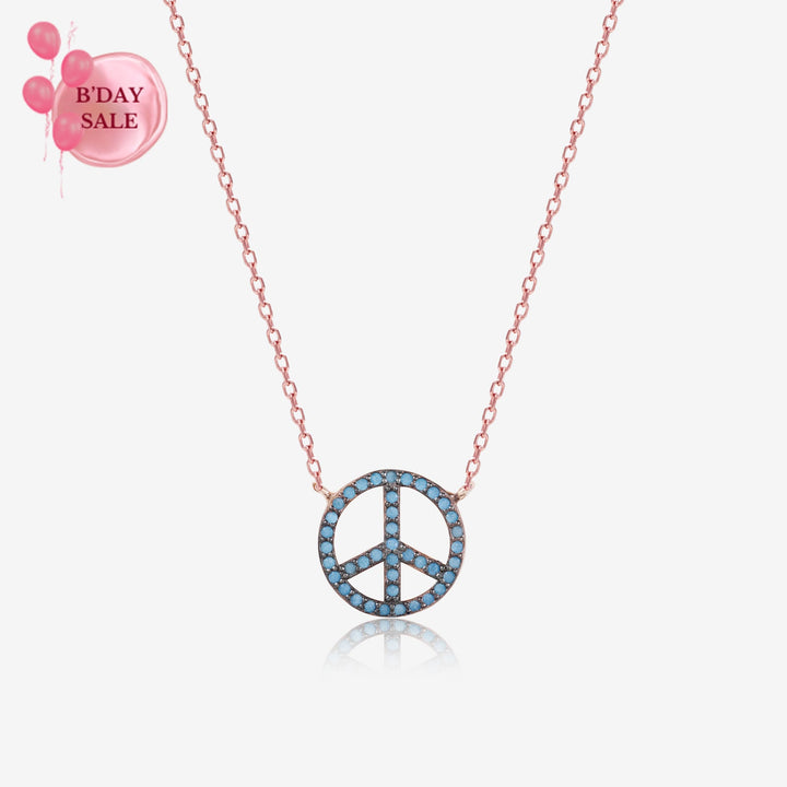 Peace Detailed Chain Locket - Touch925
