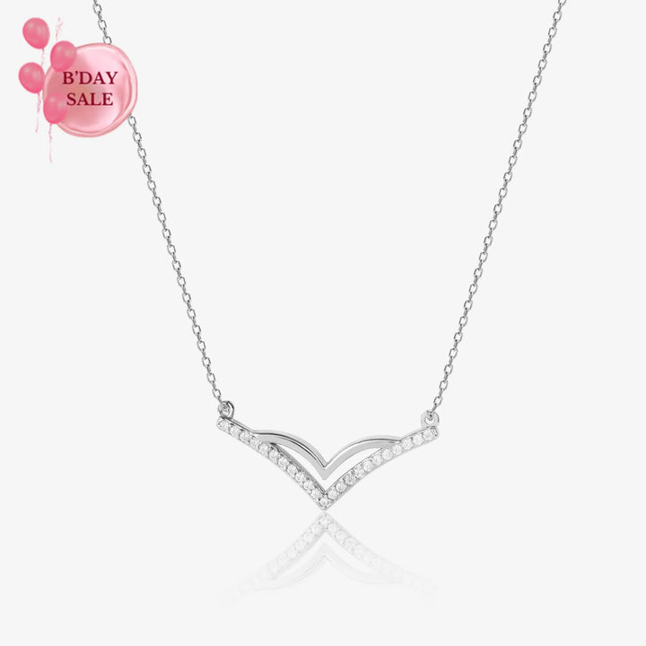 Sleek Elegance V Neckline Chain Locket - Touch925