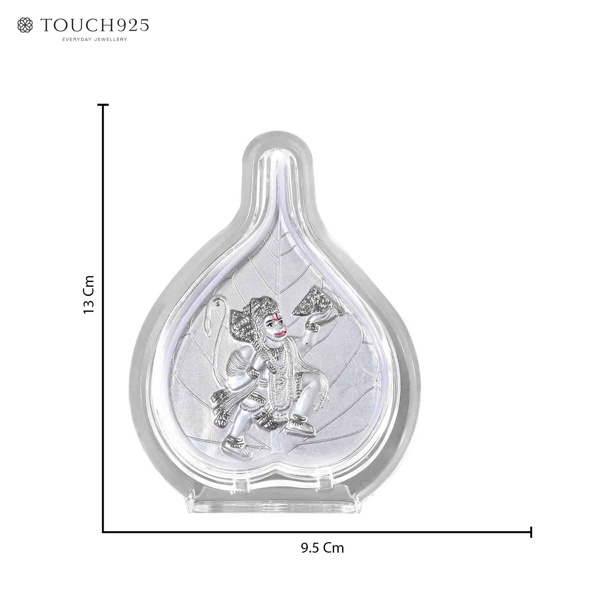 999 Silver Hanuman Ji Idol Frame