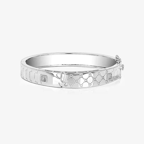 Silver Crisscross Kada