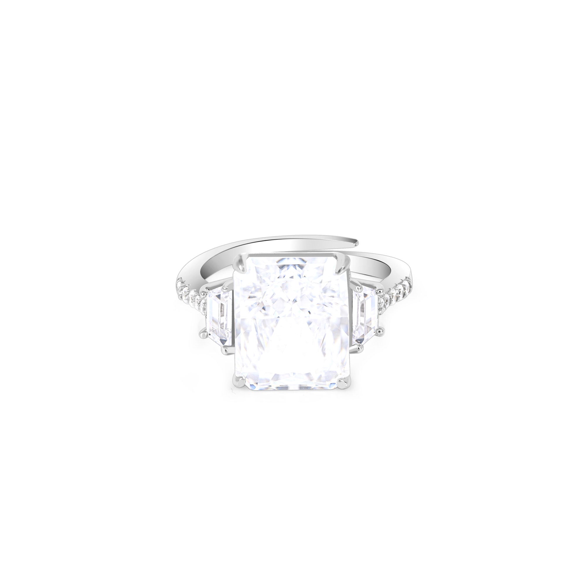 Majestic Three Stone Ring