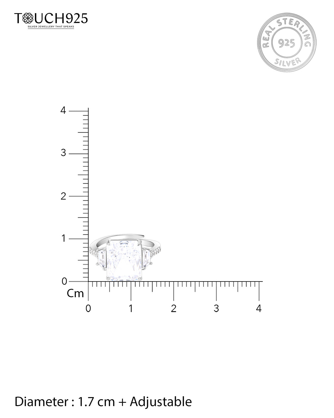 Majestic Three Stone Ring