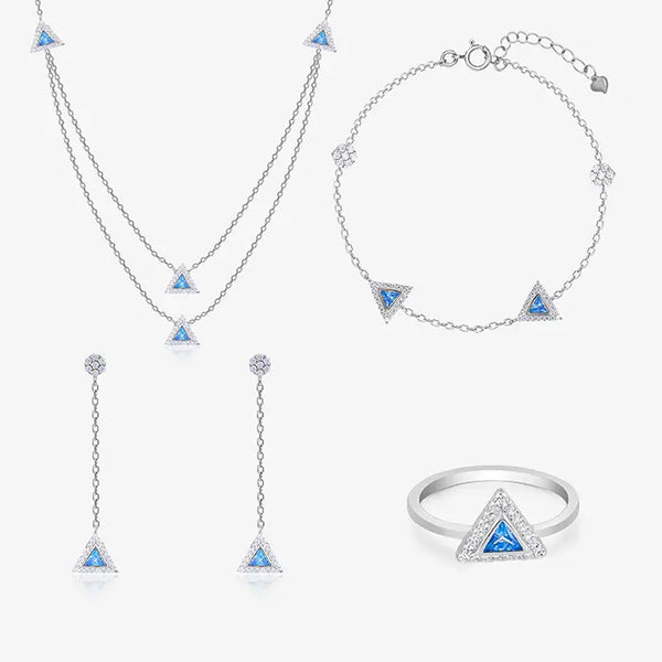 Radiance Triangular Jewellery Set