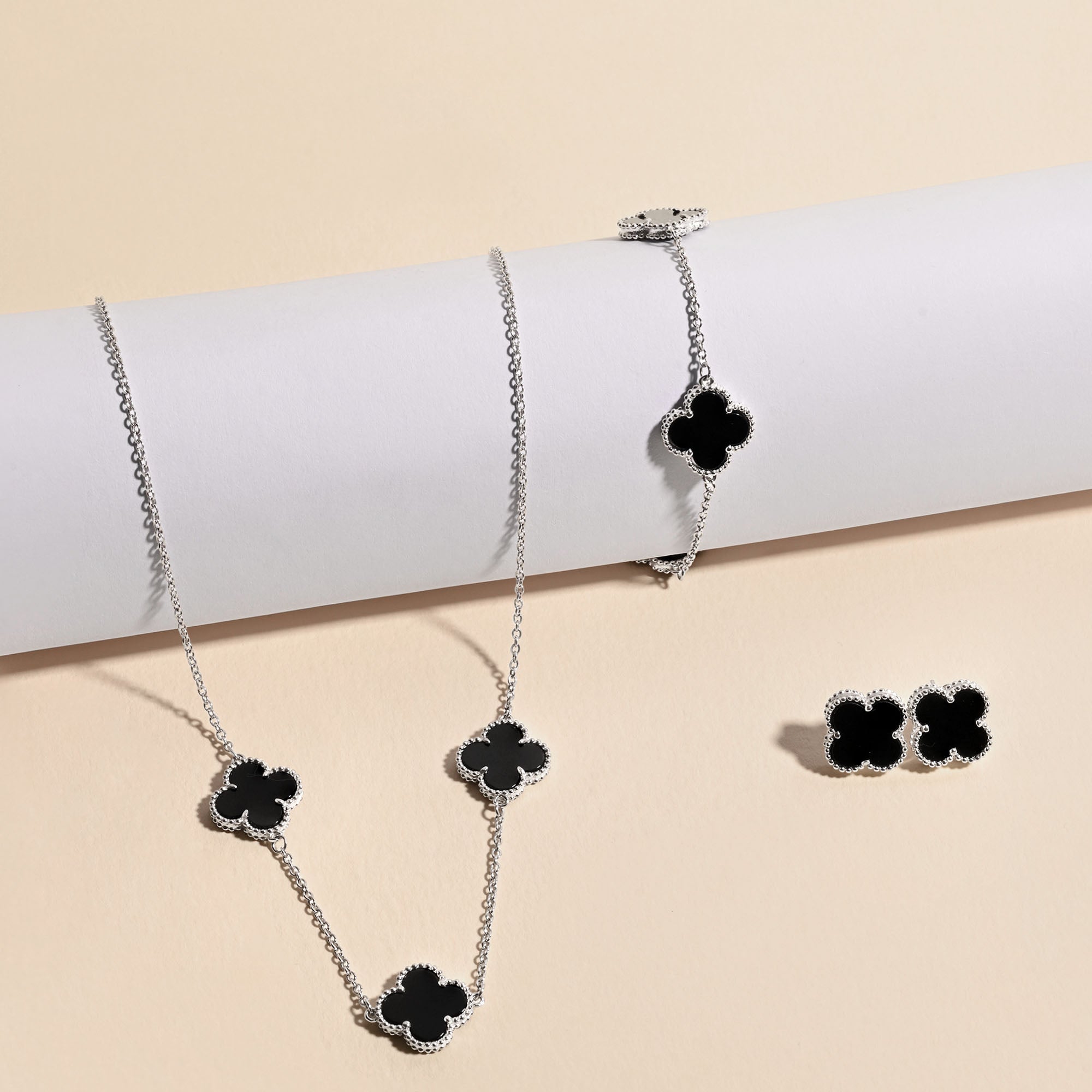 Clover Charm Jewellery Set