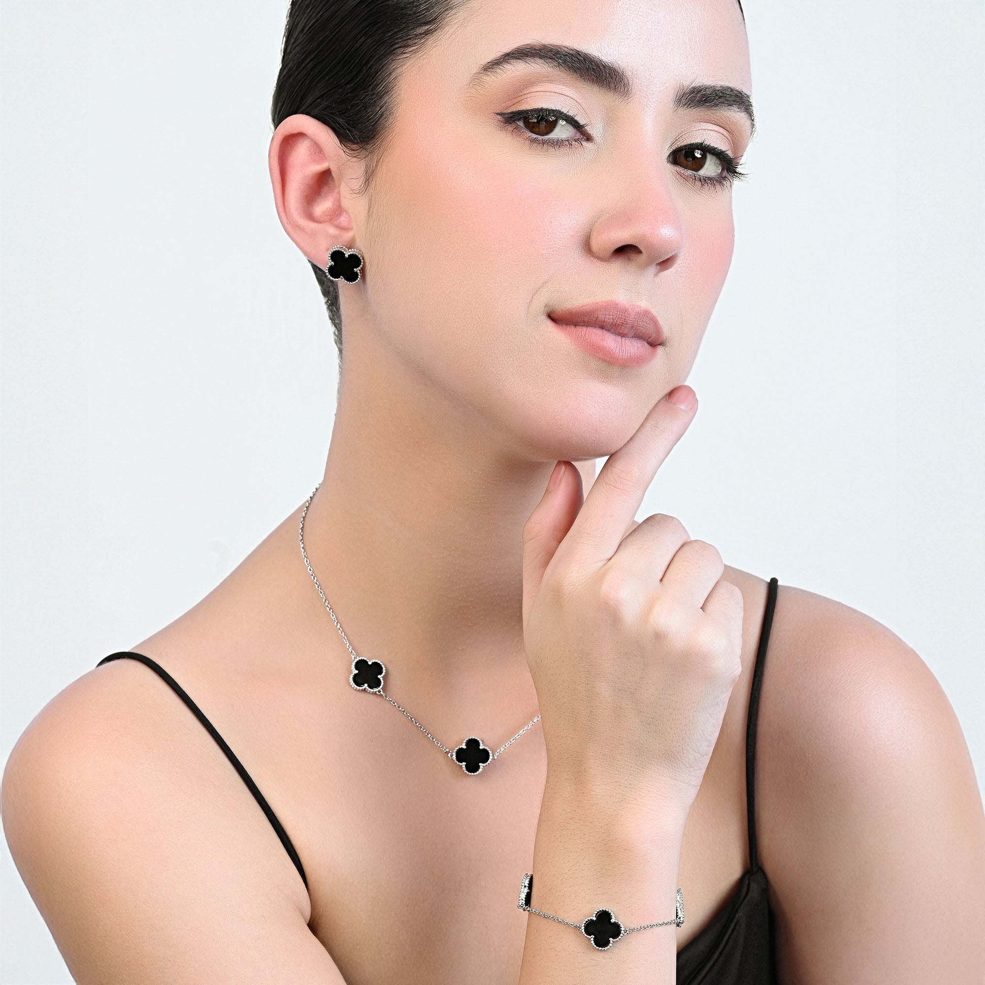 Clover Charm Jewellery Set