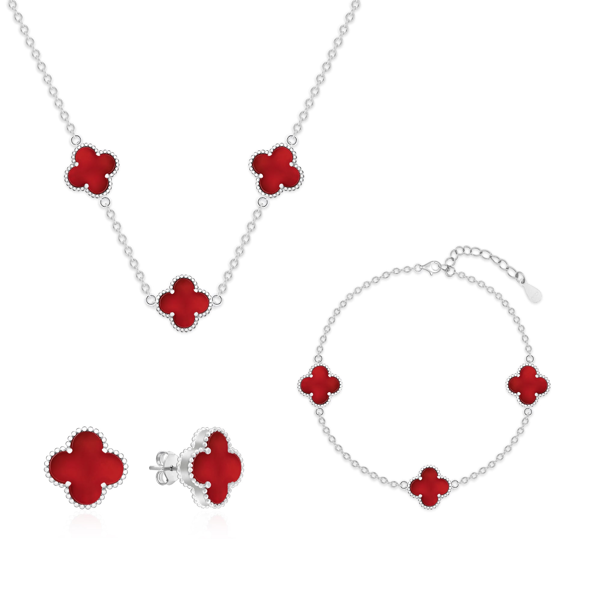 Clover Charm Jewellery Set