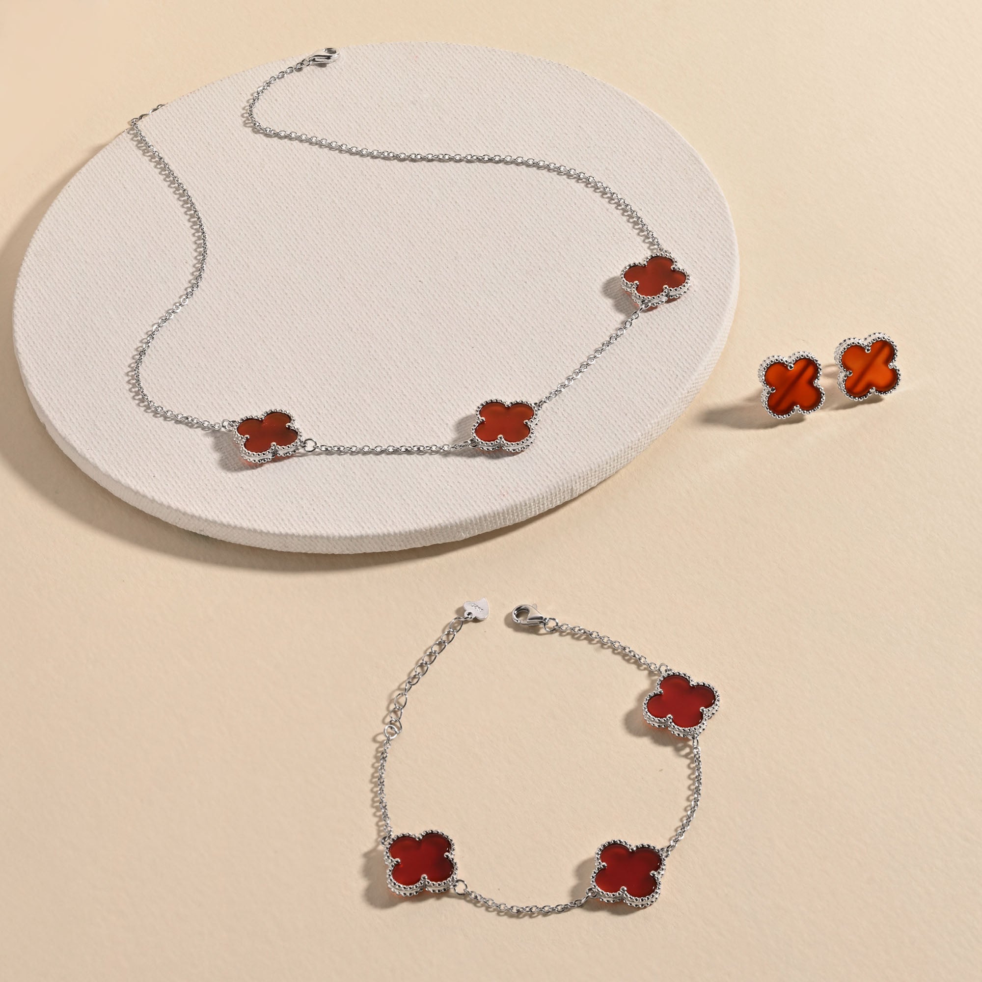 Clover Charm Jewellery Set