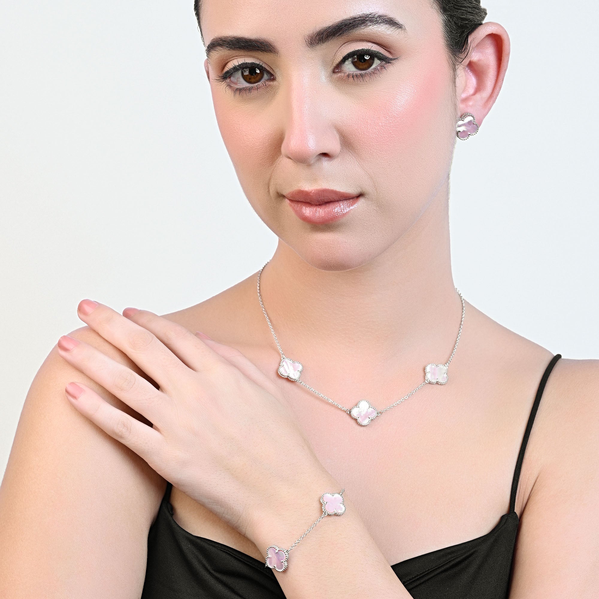 Clover Charm Jewellery Set