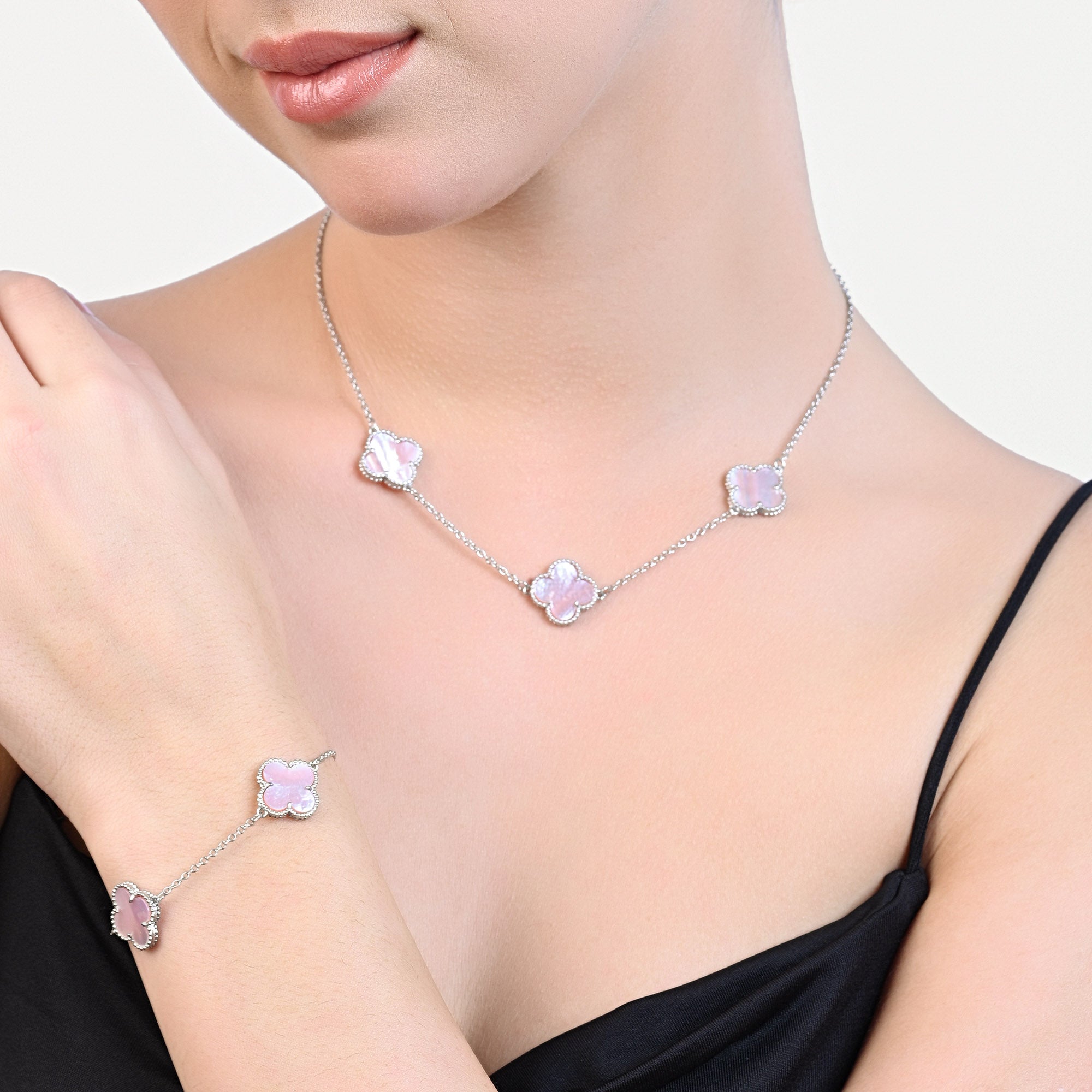 Clover Charm Jewellery Set