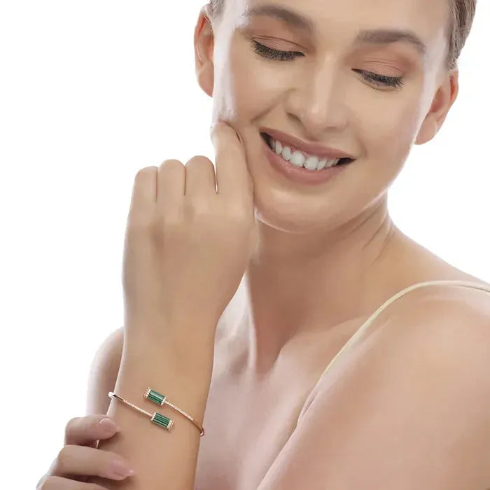 Green Adjustable Cuff Kada - Touch925