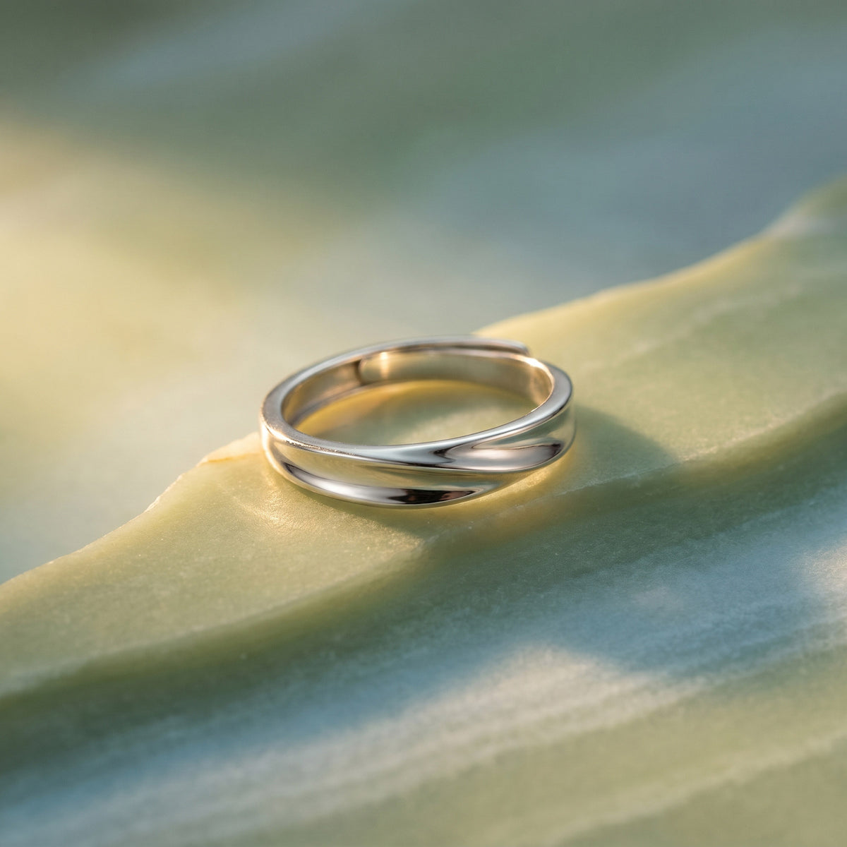 Twist Band Plain Silver Ring – Touch925