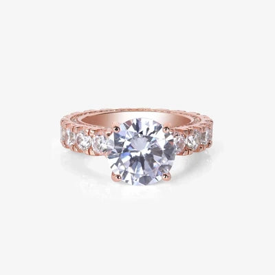 Glamourous Centerpiece Rose Gold Ring