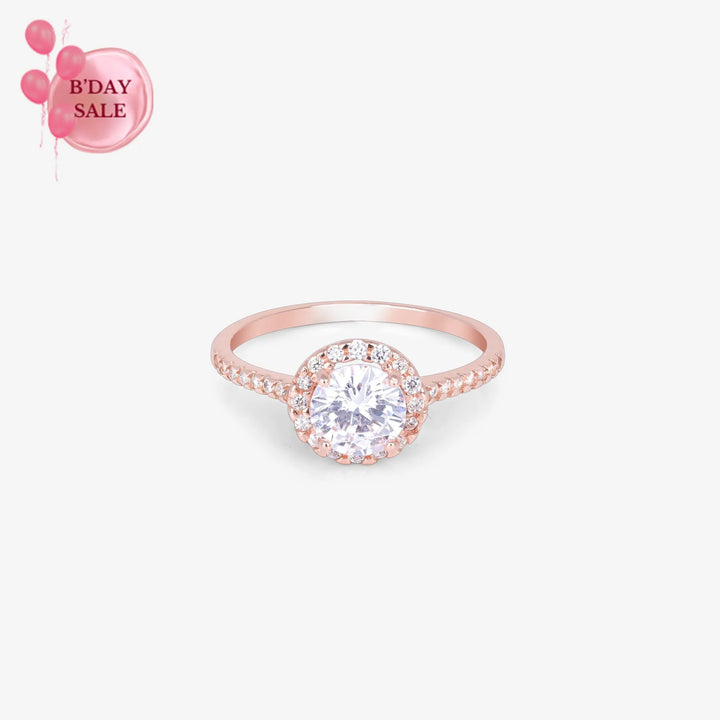 Radiant Bloom Rose Gold Ring - Touch925