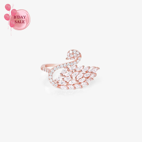 Opulent Avian Rose Gold Ring - Touch925