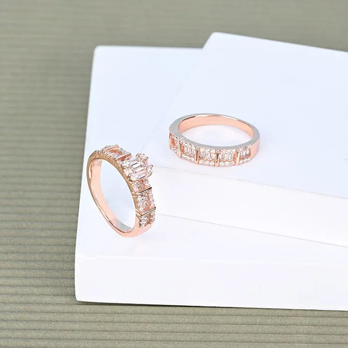 Radiant Allure Stack Rings - Touch925