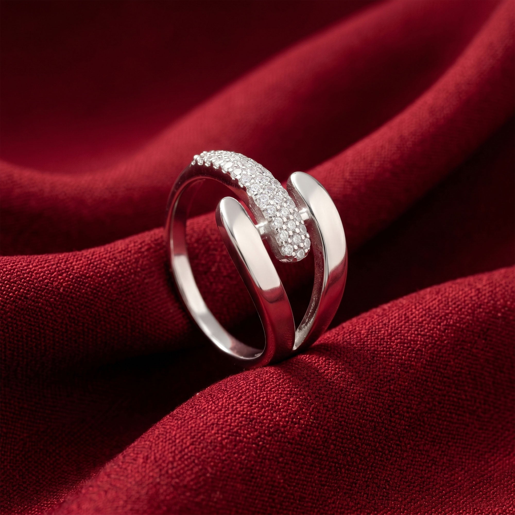 Credence Silver Ring