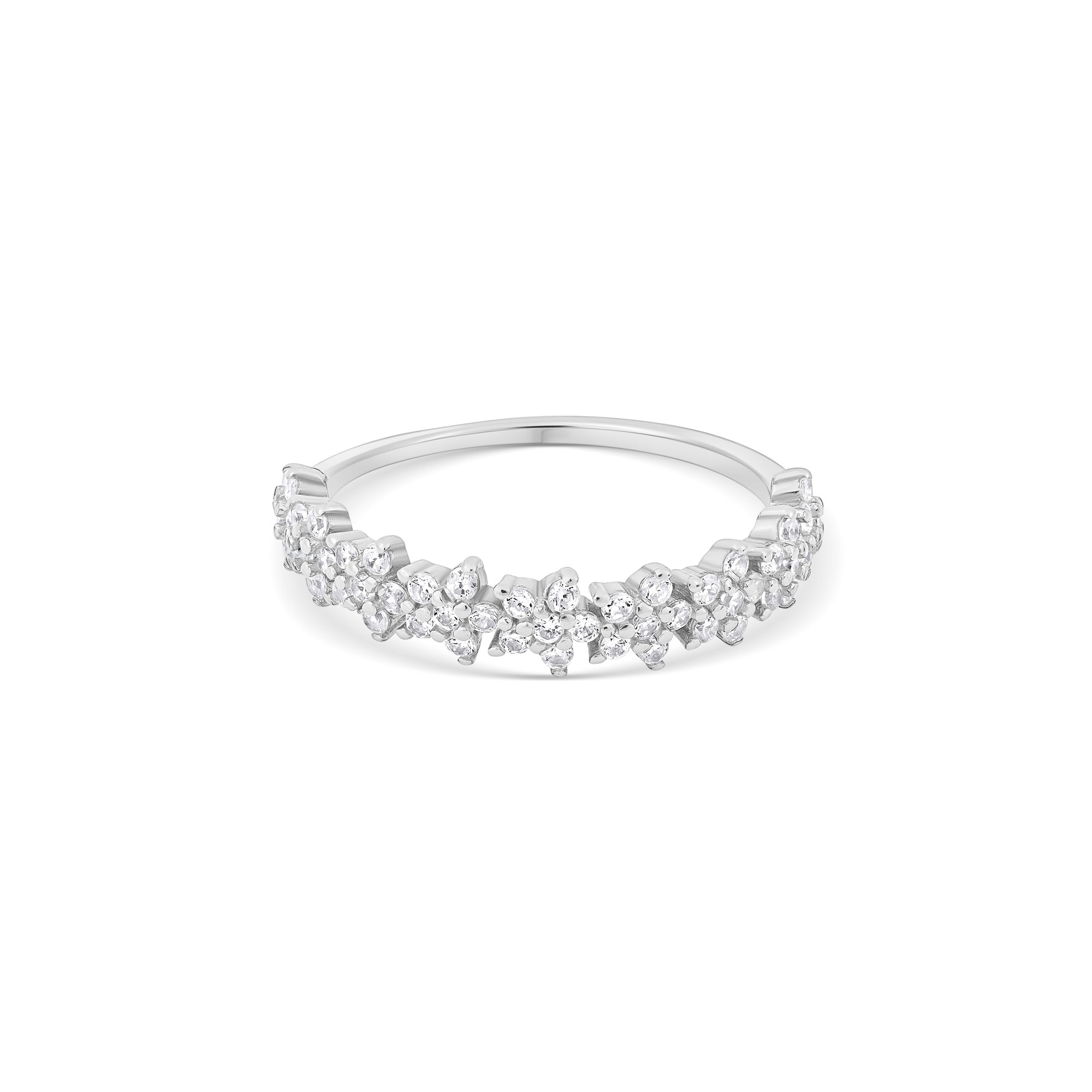 Blossom Curve Silver Ring