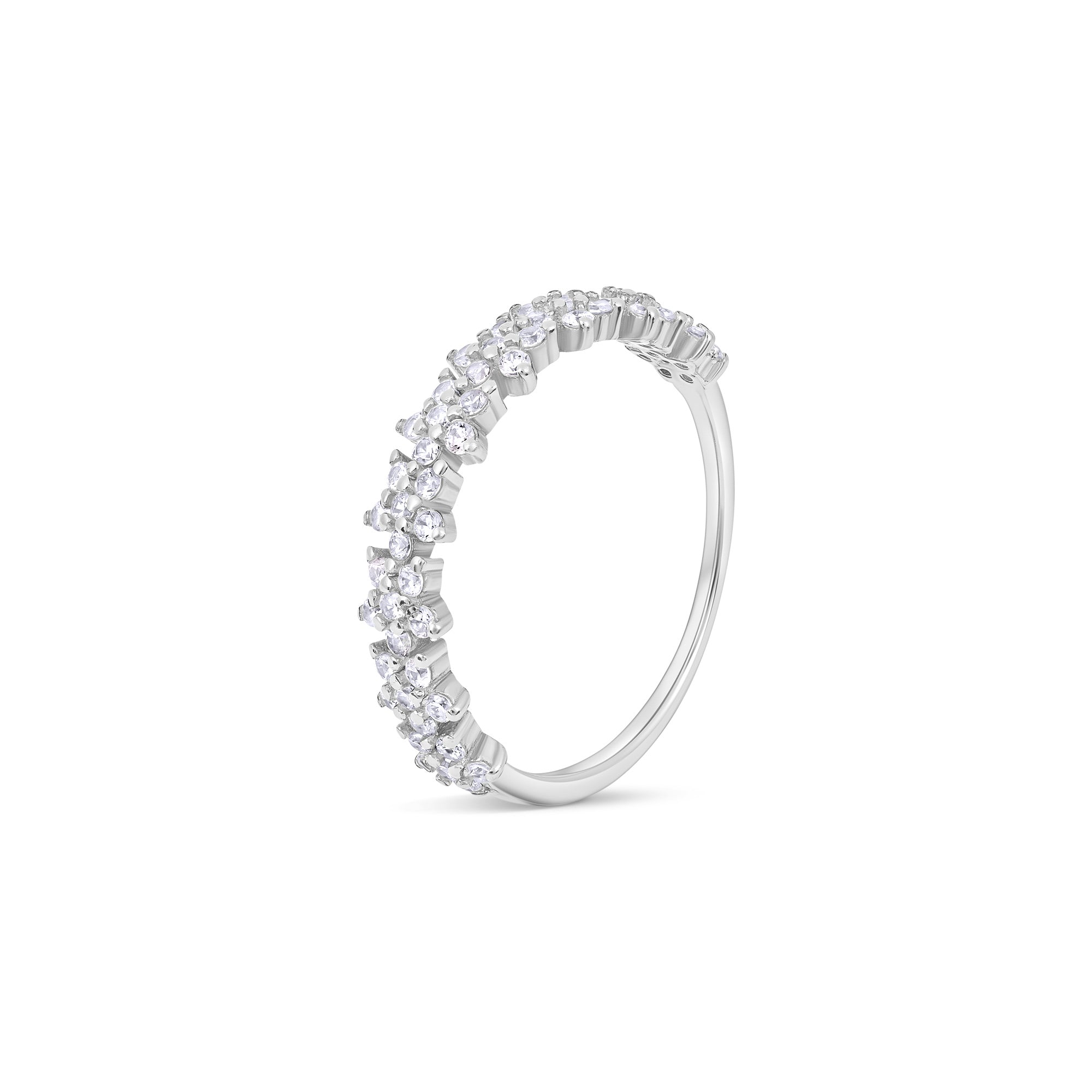 Blossom Curve Silver Ring
