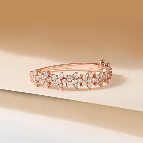 Blossom Curve Silver Ring