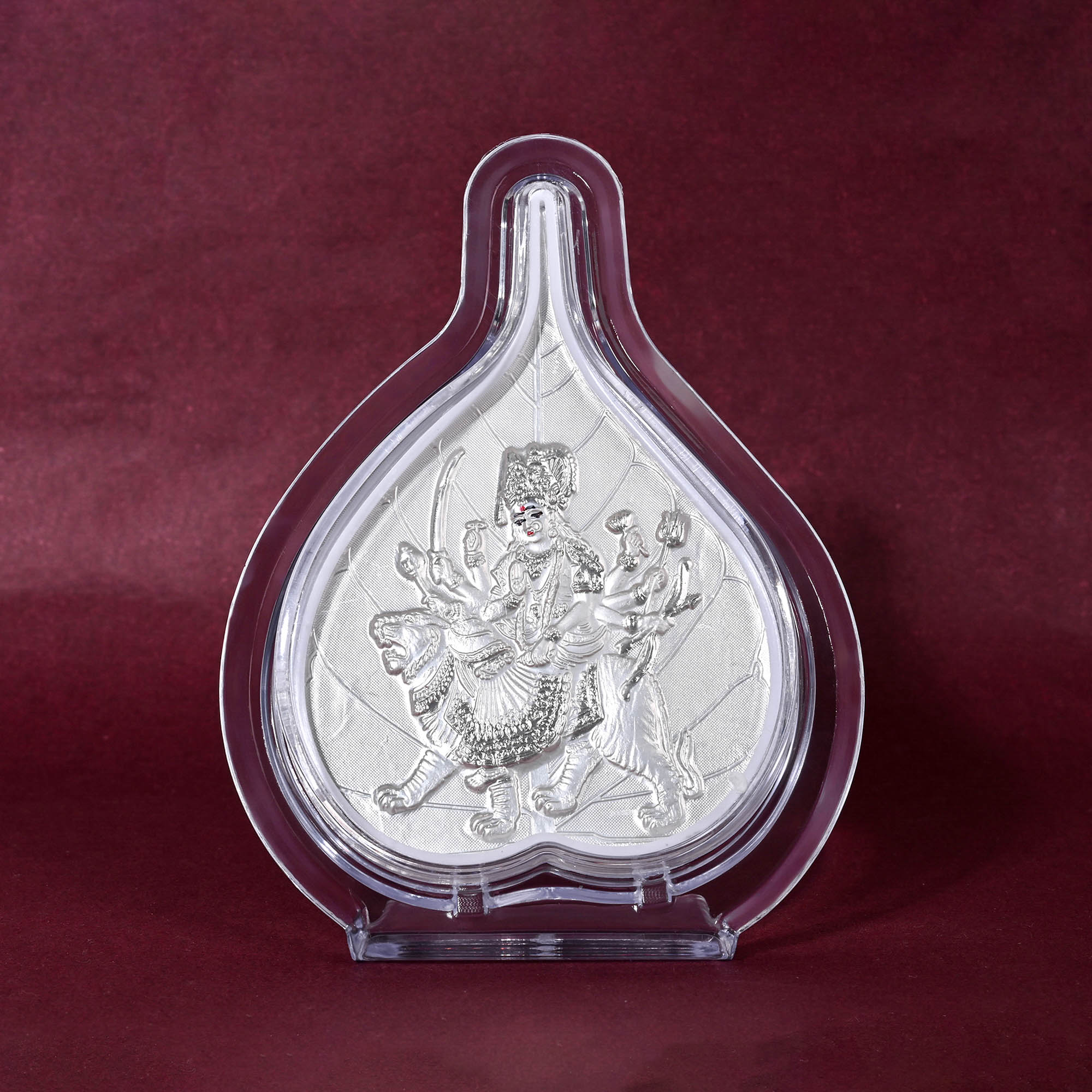 999 Silver Durga Maa Idol Frame